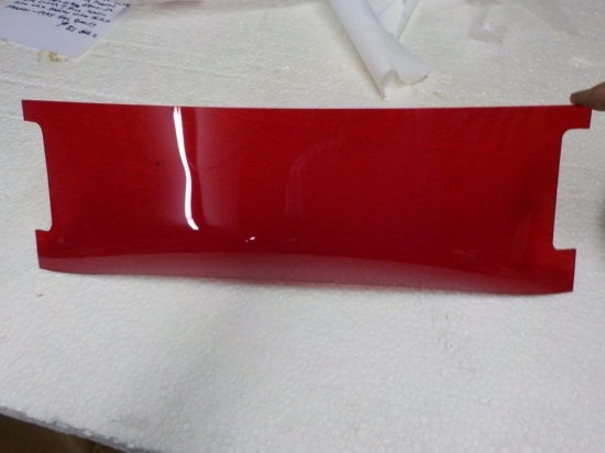 PANHEAD "NEW REPO" 1949-59 WINDSHIELD ADJUSTABLE WINDOW RED #58028-56